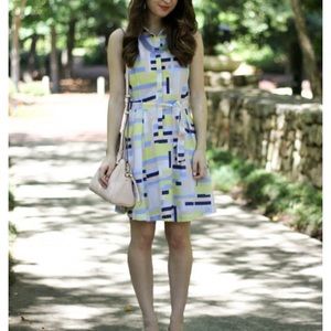 Modcloth Pastel block dress size L